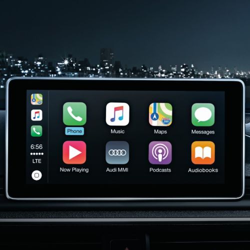 Audi A5 infotainment with Apple CarPlay