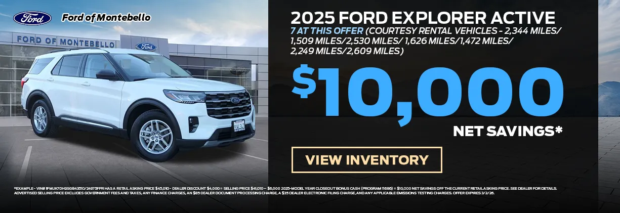 New Ford Special in Montebello New Ford Special in Montebello