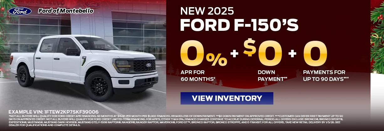 New Ford Special in Montebello New Ford Special in Montebello