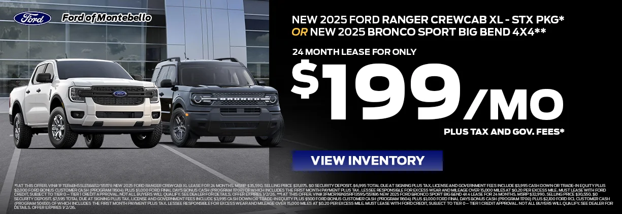 New Ford Special in Montebello New Ford Special in Montebello