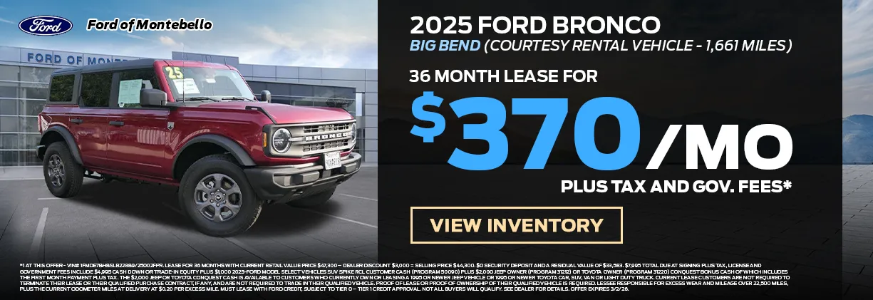 New Ford Special in Montebello New Ford Special in Montebello