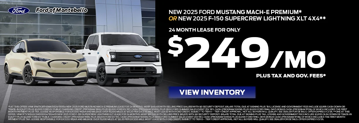 New Ford Special in Montebello New Ford Special in Montebello