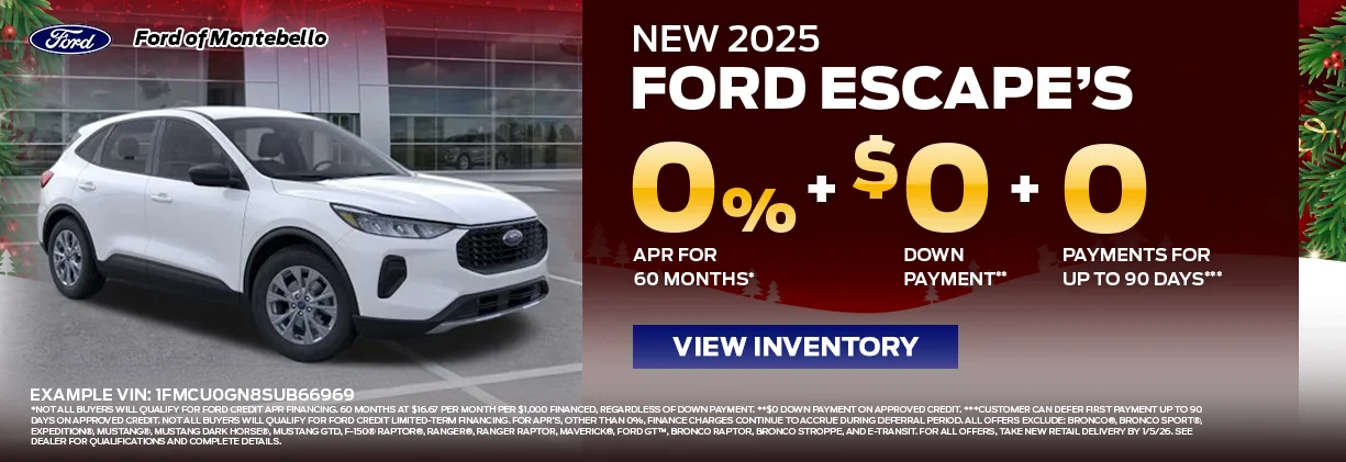 New Ford Special in Montebello New Ford Special in Montebello