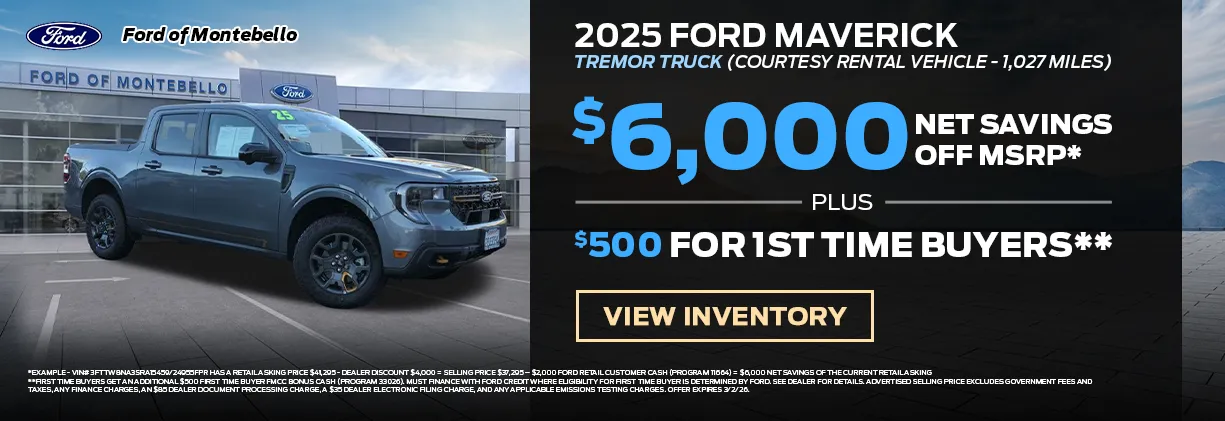 New Ford Special in Montebello New Ford Special in Montebello