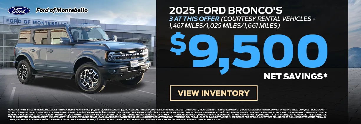 New Ford Special in Montebello New Ford Special in Montebello