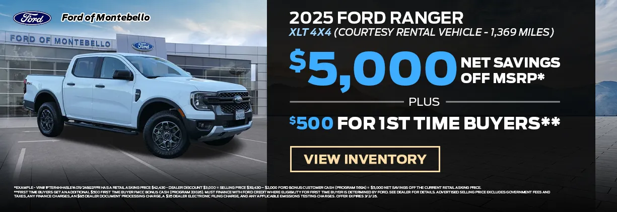 New Ford Special in Montebello New Ford Special in Montebello