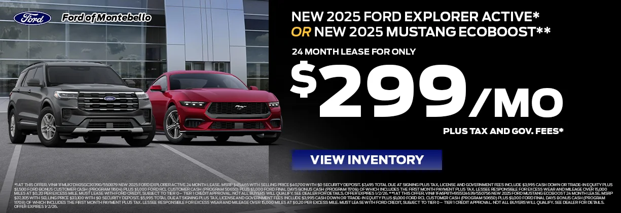 New Ford Special in Montebello New Ford Special in Montebello