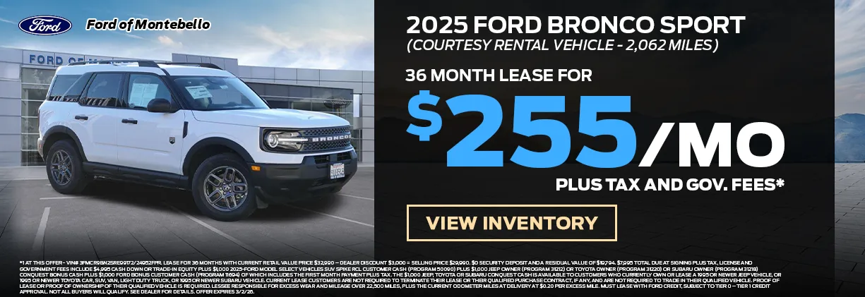 New Ford Special in Montebello New Ford Special in Montebello