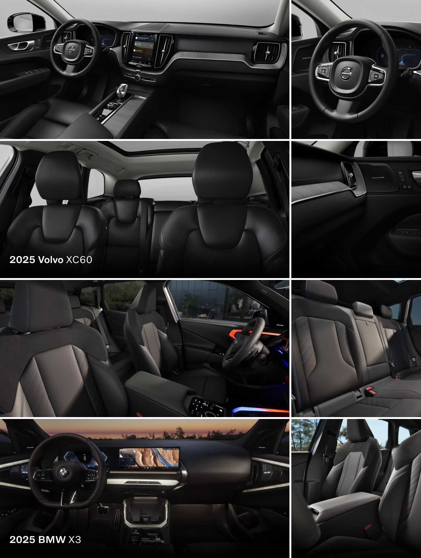 Volvo XC60 vs. BMW X3: Interior & Features