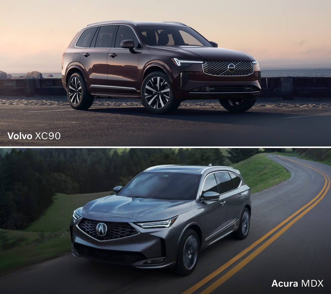 Volvo XC90 vs. Acura MDX Specs