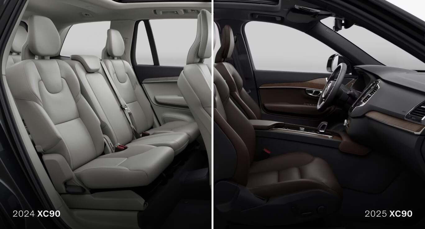 2024 vs. 2025 Volvo XC90 Exterior & Interior