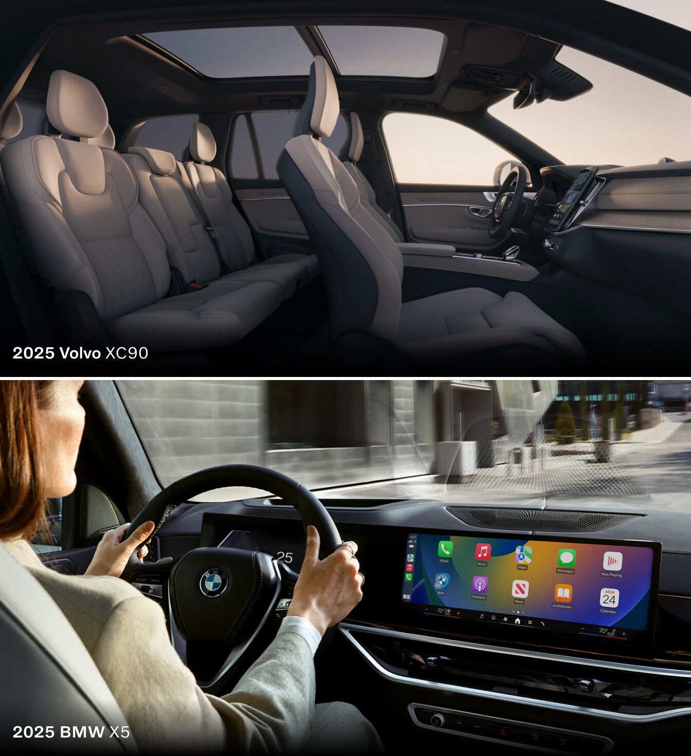 Volvo XC90 vs. BMW X5: Interior