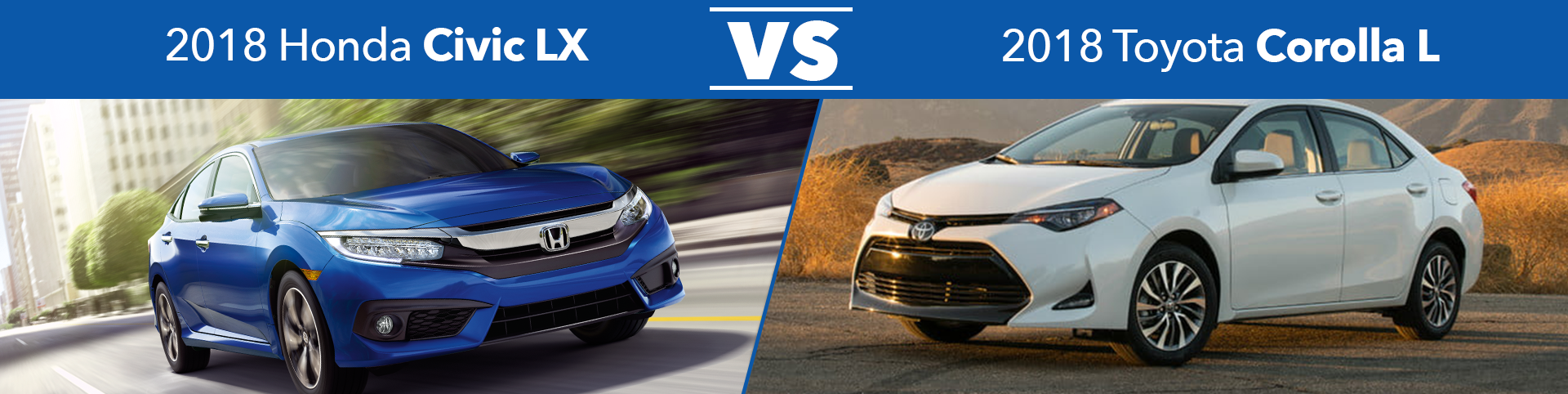 2018 Honda Civic LX v. 2018 Toyota Corolla L
