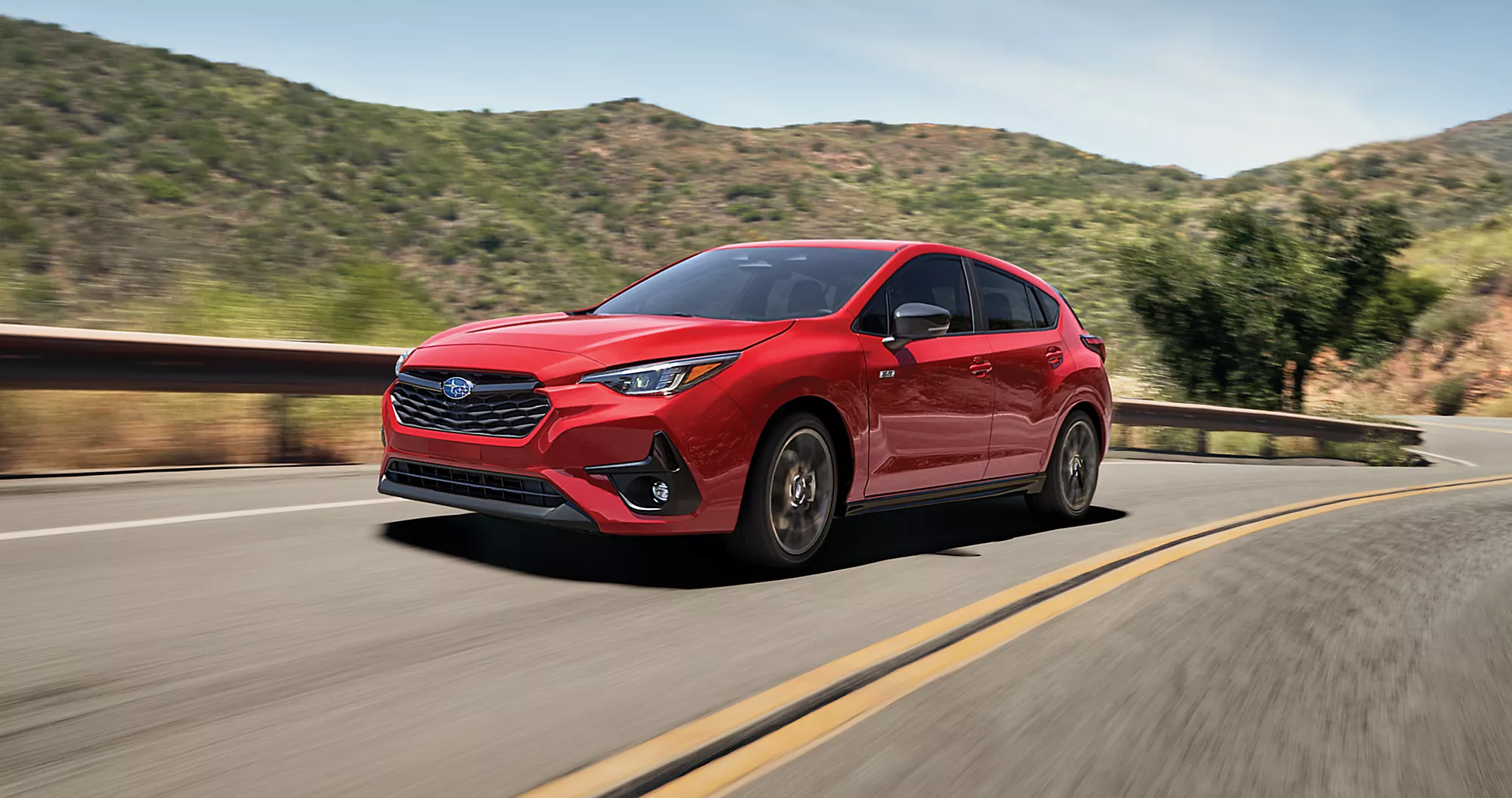 2026 Subaru Impreza exterior five-door hatchback with 18-inch alloy wheels