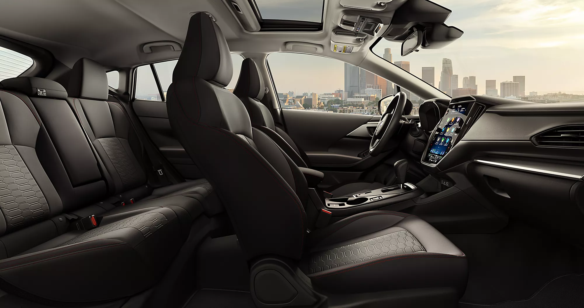 2026 Subaru Impreza interior with Subaru Multimedia System and wireless smartphone integration