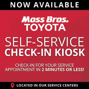 Moss Bros. Toyota Self-Service Check-In Kiosk Moss Bros. Toyota Self-Service Check-In Kiosk now available. Check-in for your service appointment in 2 minutes or less! Located in our service centers.