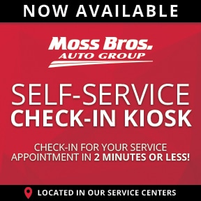 Moss Bros Auto Group Self-Service Check-In Kiosk now available. Check-in for your service appointment in 2 minutes or less! Located in our service centers.