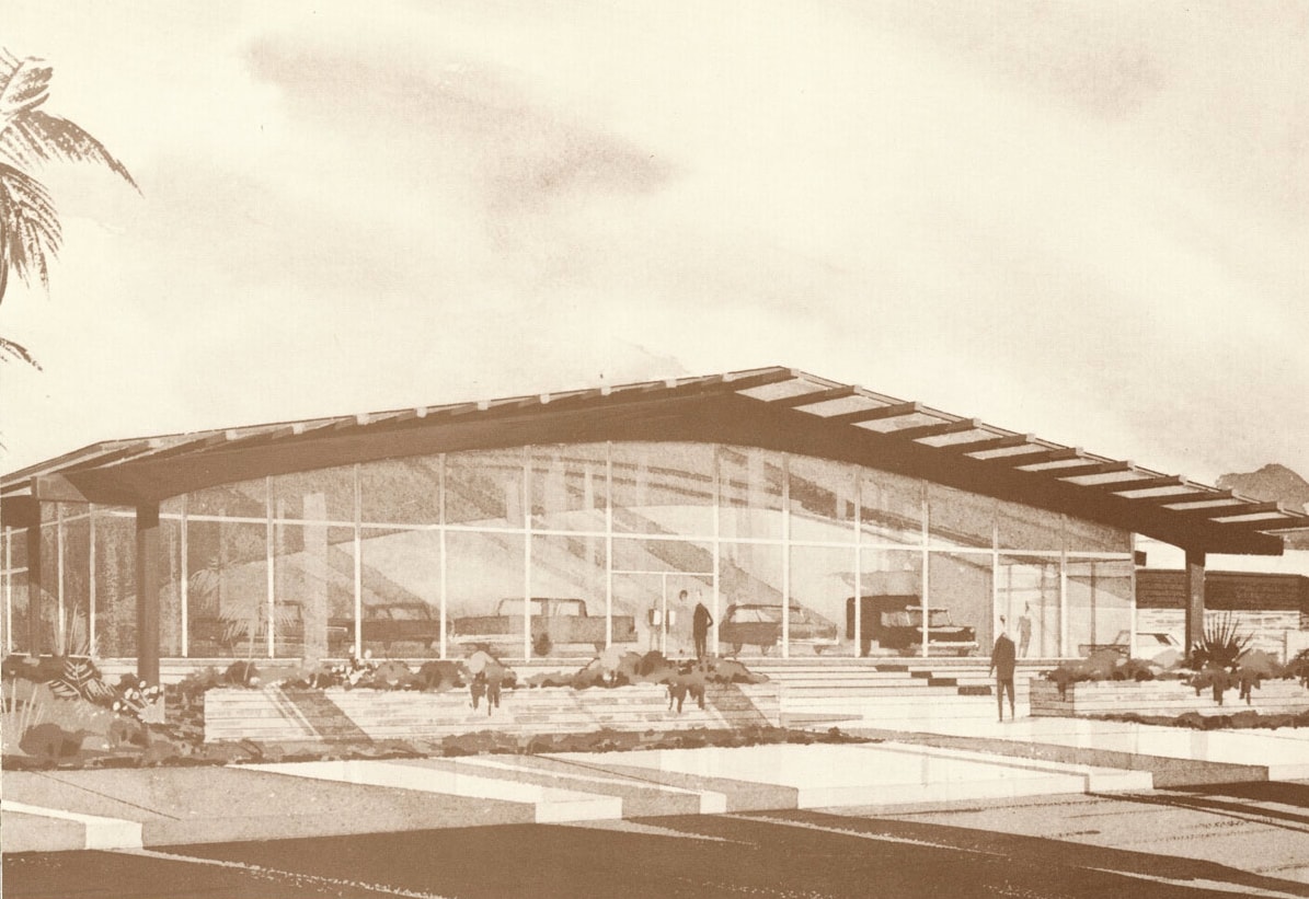 First Moss Bros. Dealership in Blythe, California. First Moss Bros. Dealership in Blythe, California.