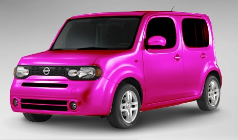 Hot pink nissan cube #3