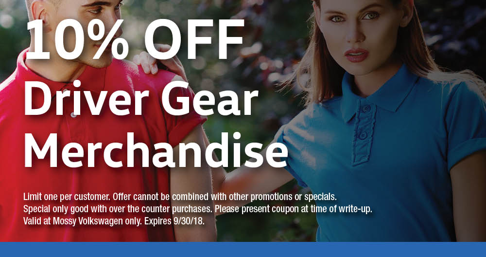 10% off Driver Gear Merchandise