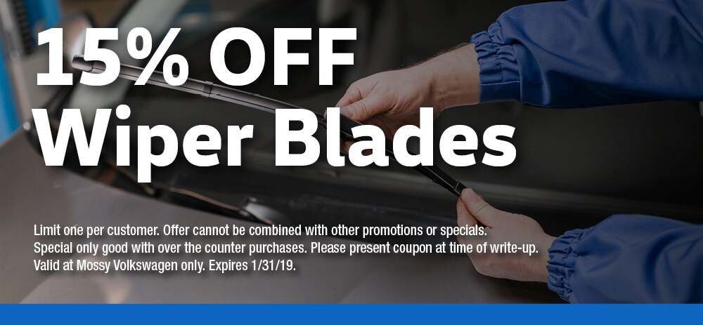 15% Off Wiper Blades
