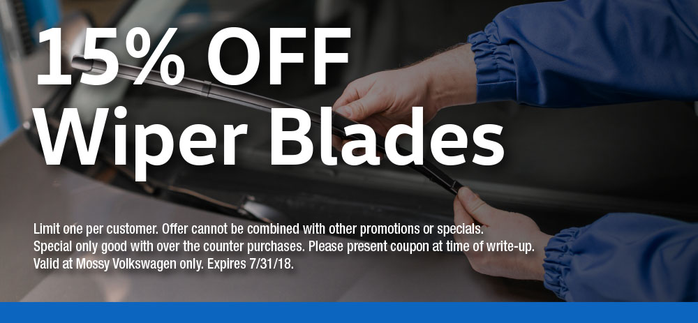 15% off Wiper Blades