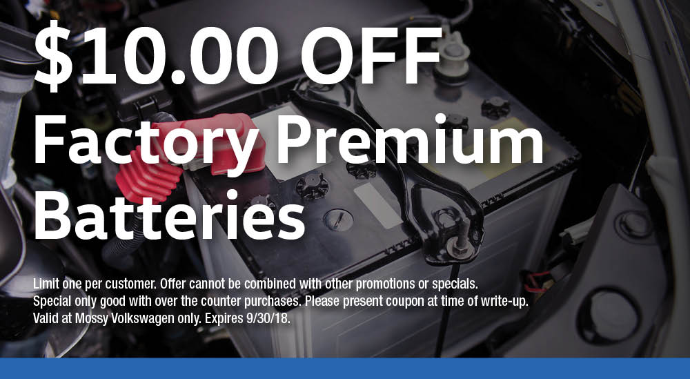 $10.00 off factory Premium Batteries
