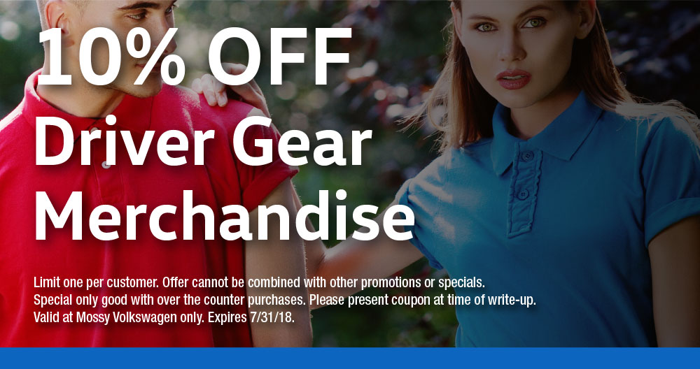 10% off Driver Gear Merchandise