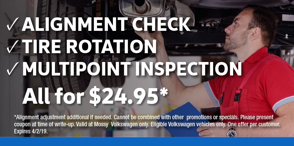 Alignment Check Tire rotation Multipoint Inspection