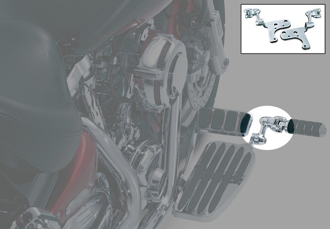 Liquidation chez Moto Repentigny extention ajustable repose pied pour certaines motos Kawasaki.
