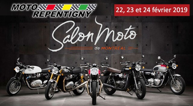 Moto Repentigny sera au Palais des congres pour le salon de la moto 2019