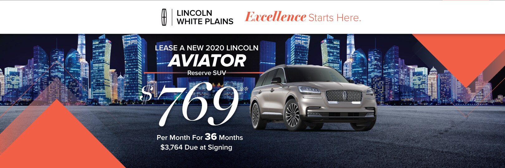 Lincoln Aviator lease deal image