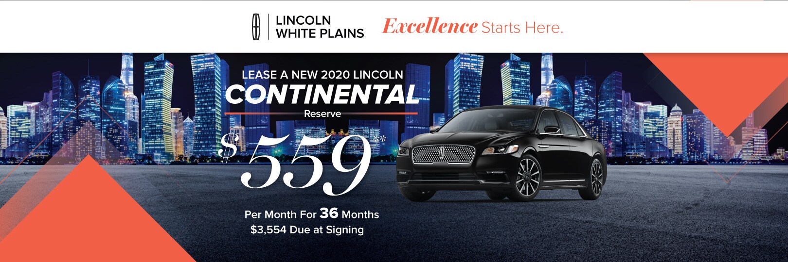 Lincoln Continental lease deal image