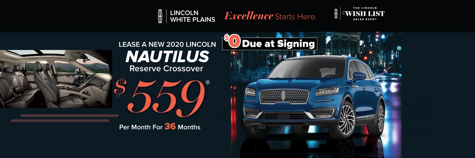 Lincoln Nautilus lease deal image