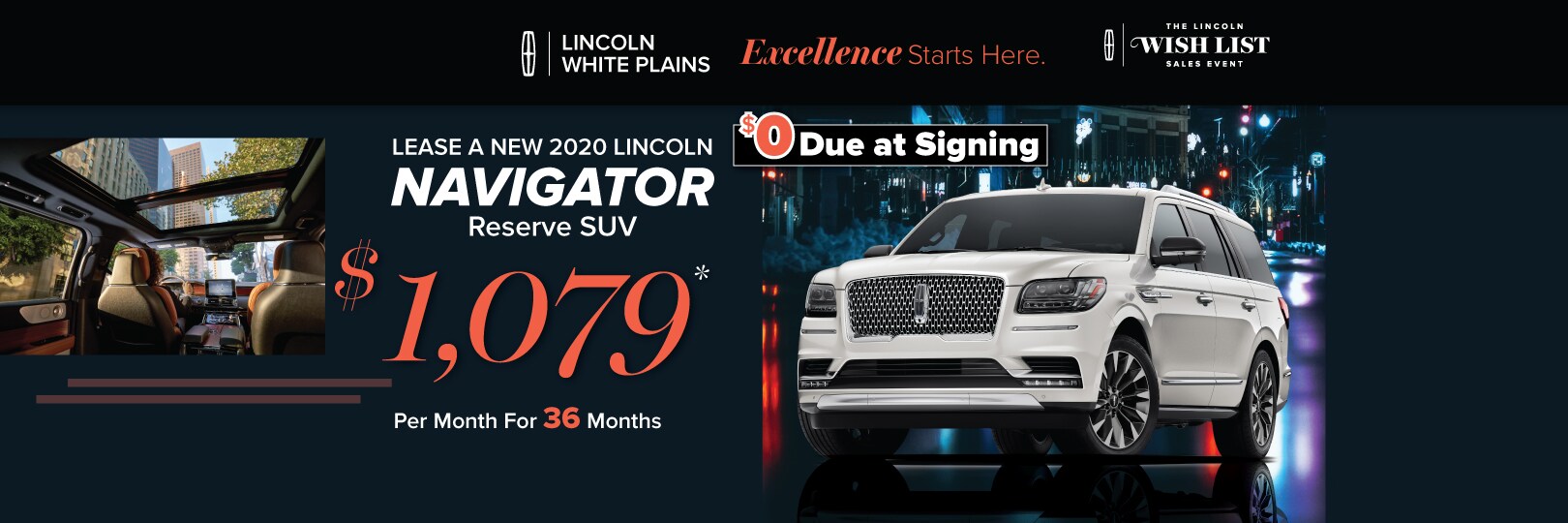 Lincoln Navigator lease deal image