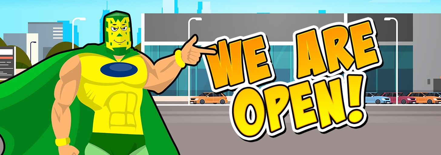 Super Simple We Are Open