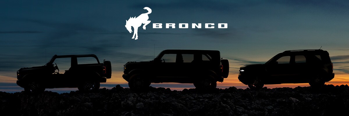 Ford Broncos on a terrain