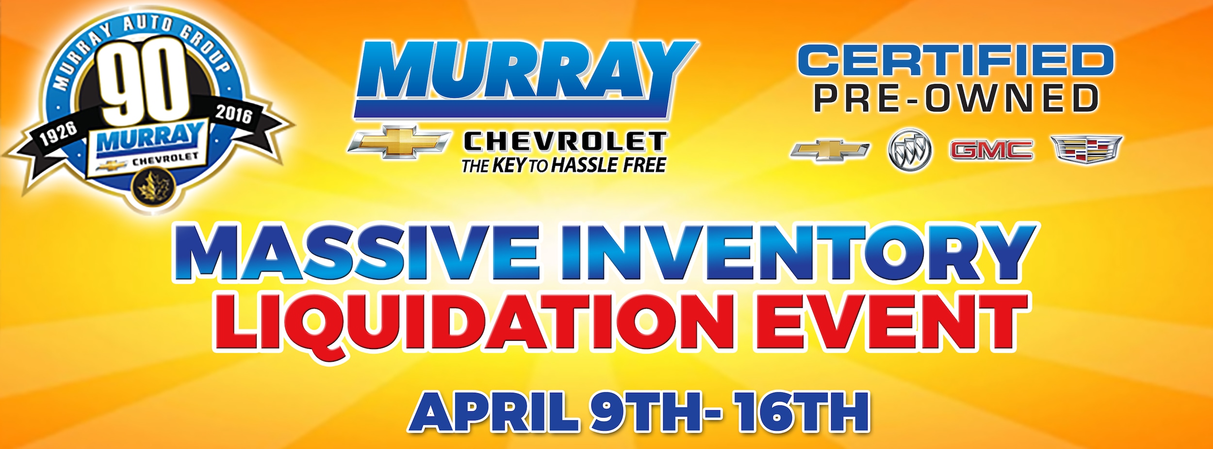 Murray Chevrolet Massive Inventory Liquidation Event