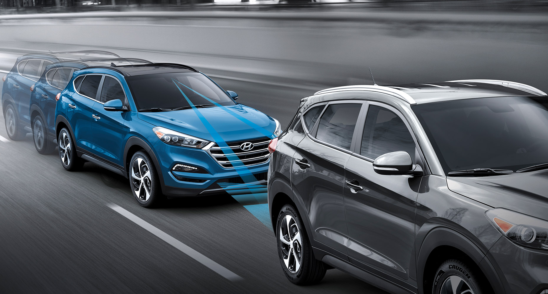 The 2018 Hyundai Tucson at Murray Hyundai Winnipeg comes with available Autonomous Emergency Braking and Pedestrian Detection. 2018 Hyundai Tucson for sale near Portage La Prairie, MB