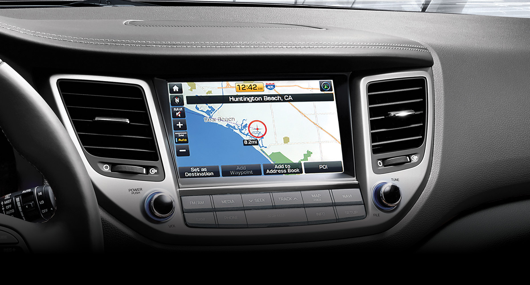 2018 Hyundai Tucson Winnipeg touch-screen navigation at Murray Hyundai Winnipeg. Blind spot detection