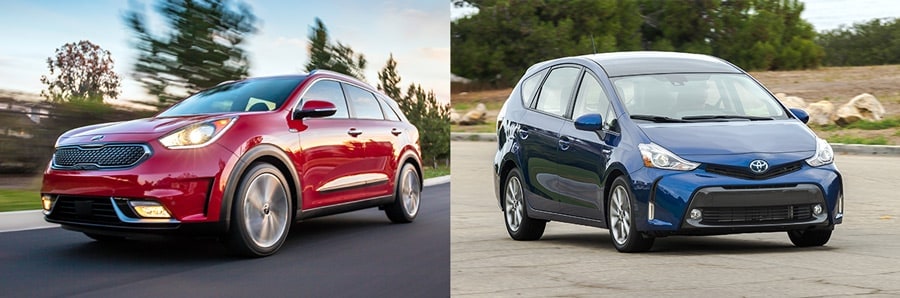 2017 Kia Niro vs Toyota Prius V