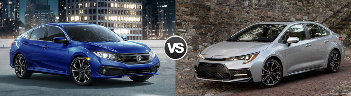 2020 Honda Civic Sedan vs 2020 Toyota Corolla