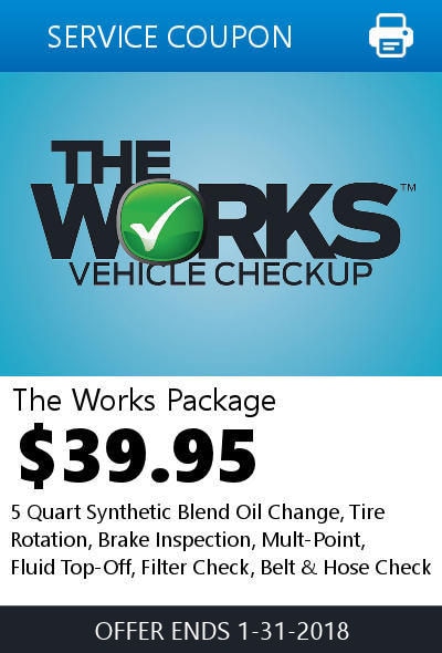 Ford service coupons discount