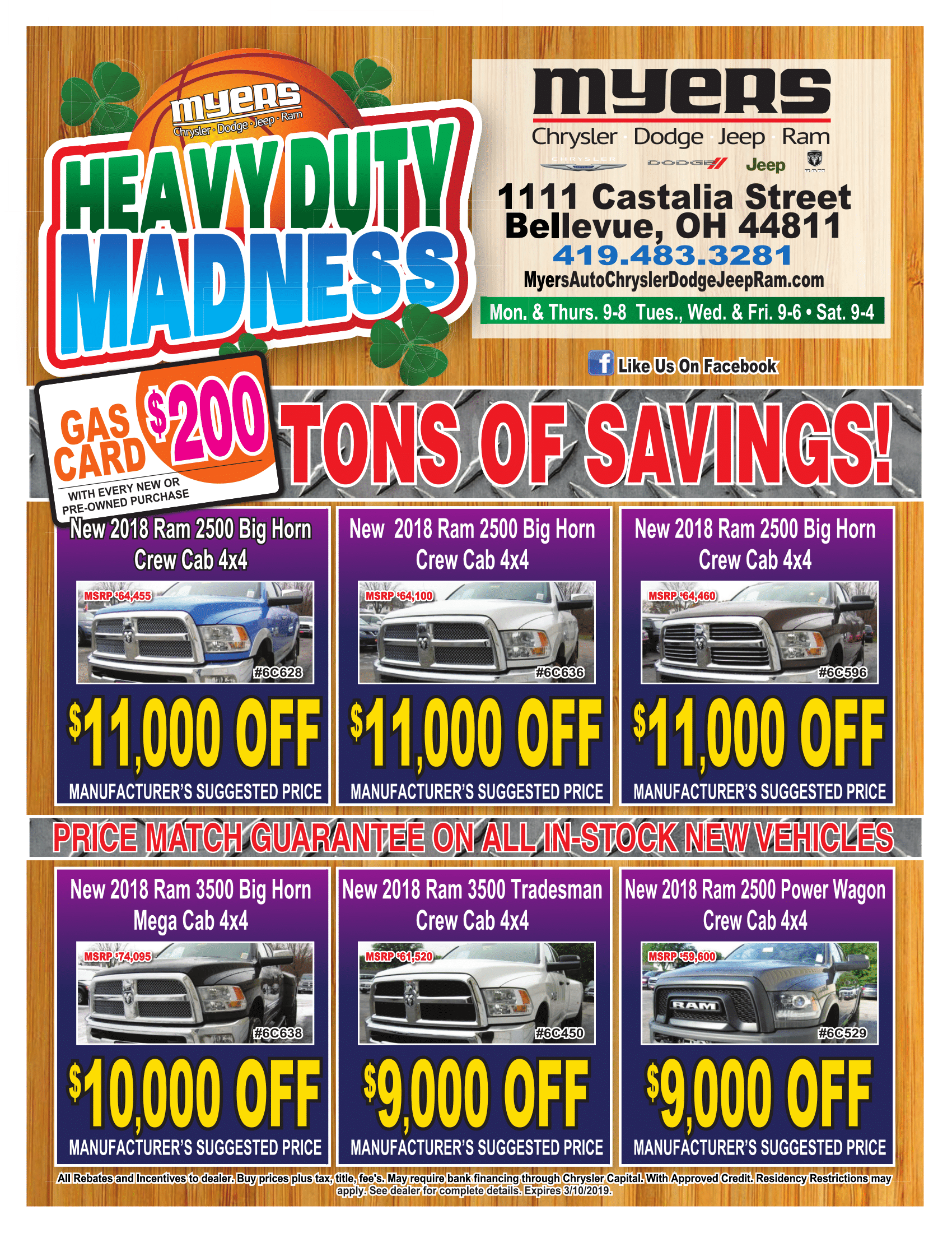 Myers Ram Heavy Duty Madness Bellevue, OH
