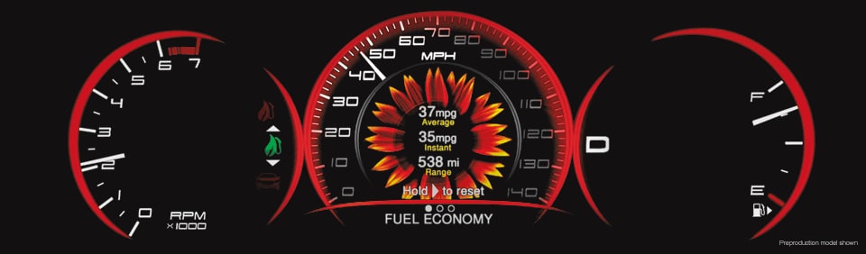 Class-Exclusive 7-inch TFT Reconfigurable Display