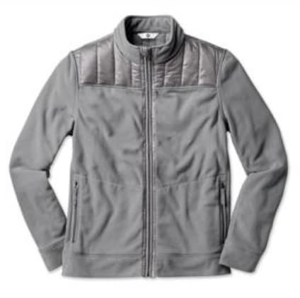 BMW Fleece Jacket Men's Grey BMW Fleece Jacket Men's Grey