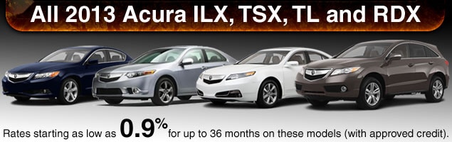 2013 Acura ILX, TSX, TL, RDX 2013 Acura ILX, TSX, TL, RDX