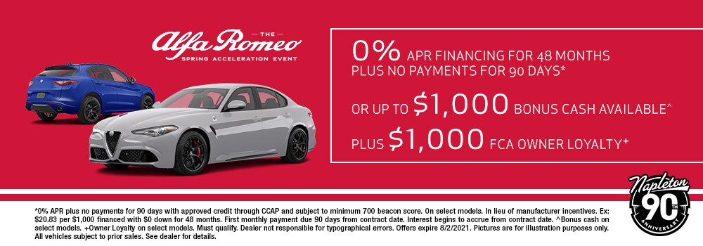 0 APR for 48 months plus no payments for 90 days
