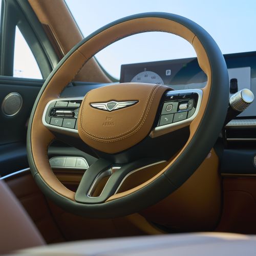 GV80 three spoke steering wheel Genesis GV80 interior updates