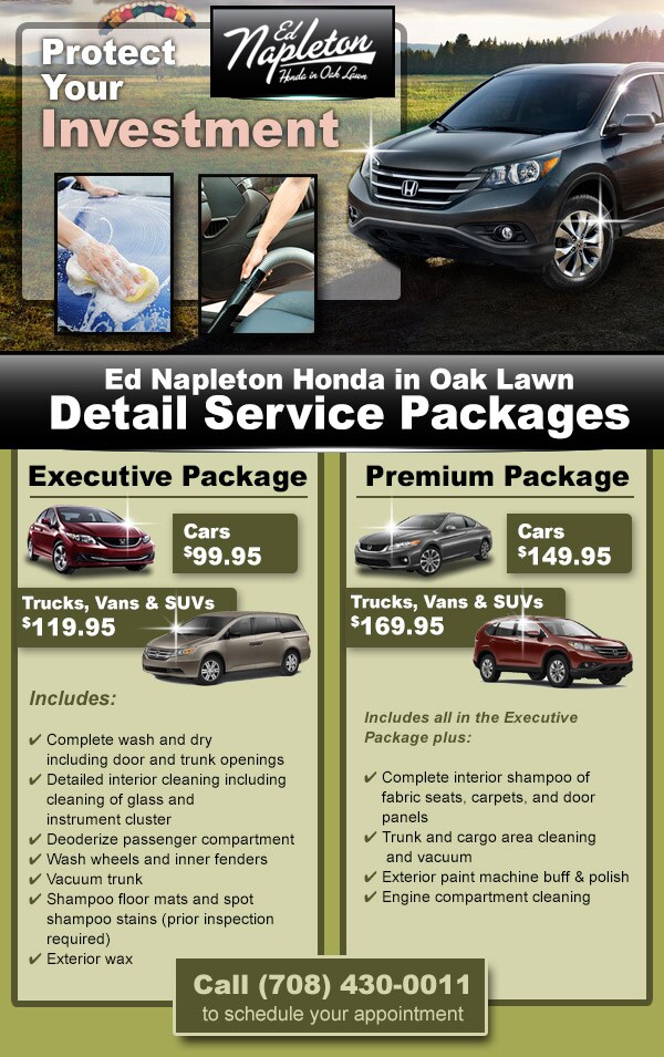 Ed Napleton Honda Detail Service Packages